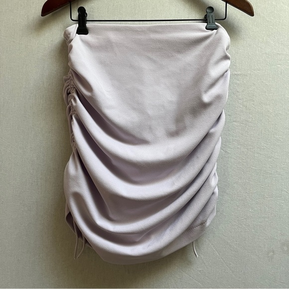 NWT Zara Lavender Ruched Mini Skirt Sz M - Picture 1 of 8